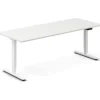 Hæve-sænkebord DNA, Hvid 2000x800mm 2-ben/Hvid