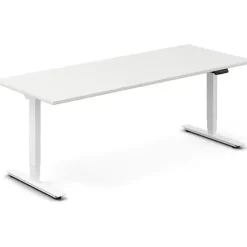 Hæve-sænkebord DNA, Hvid 2000x800mm 2-ben/Hvid