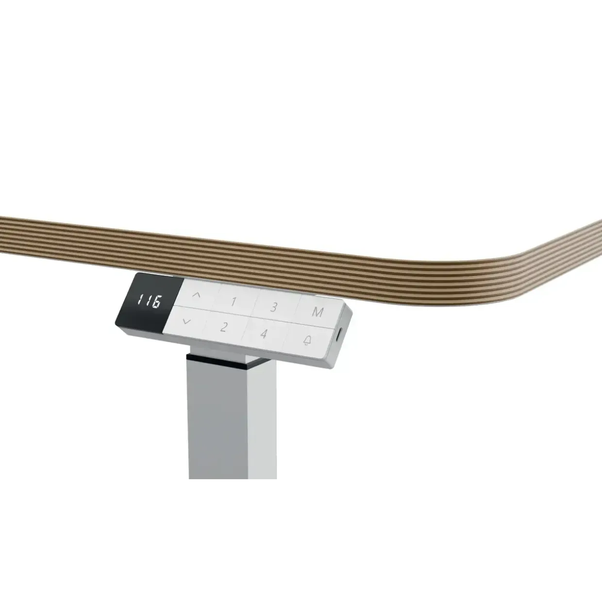 Hæve-sænke bord - Leitz Ergo Small - Elektrisk - 80x60 cm - Hvid