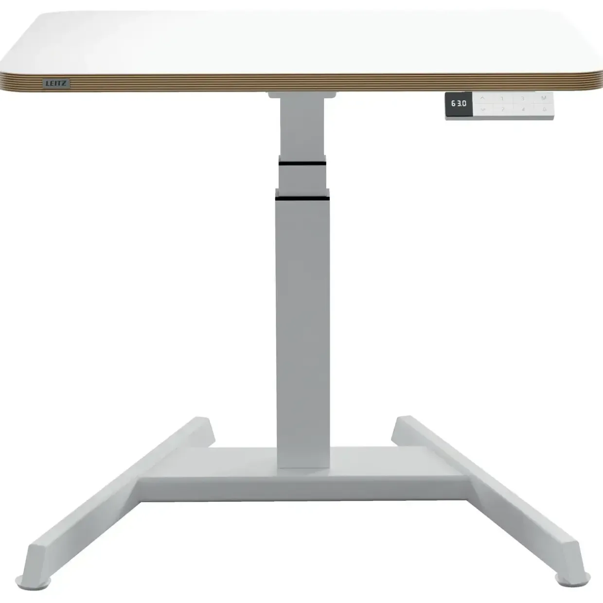 Hæve-sænke bord - Leitz Ergo Small - Elektrisk - 80x60 cm - Hvid