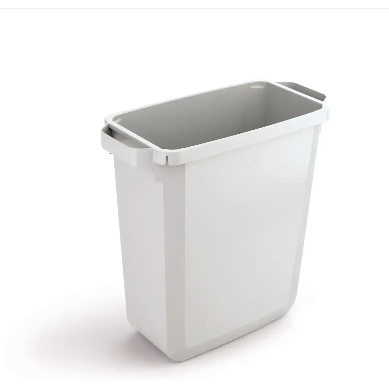 Hvid skraldespand, Durabin 60, 60 liter - Firkantet spand