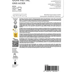 iDye Naturtekstiler, grå metal, 14 g/ 1 pk.