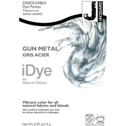 iDye Naturtekstiler, grå metal, 14 g/ 1 pk.