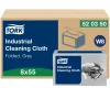 Industri aftørring Tork 520350 Aftørringsklud 1-lags 38,5x32 cm - 55 ark pr pakke - 8 pakker