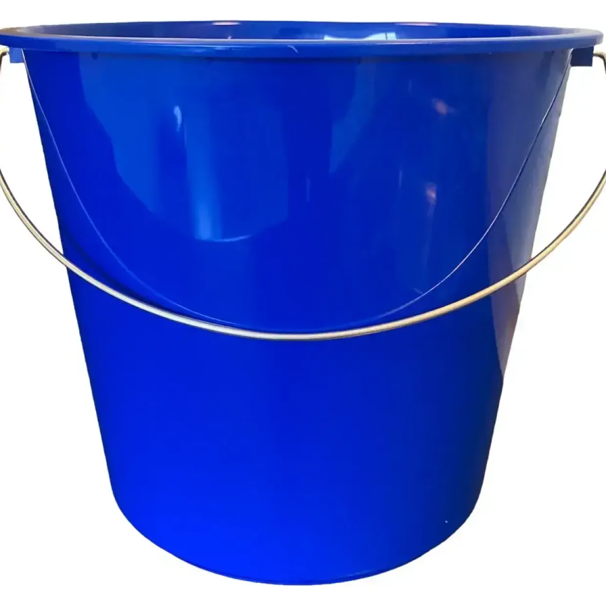 Inventarspand, 24cm, Ø27cm, 10 l, blå, metal/PP, med hank