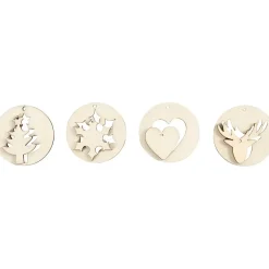 2-i-1 ophæng diameter 7 cm tykkelse 4 mm krydsfiner hulstørrelse 3 mm - 8 stk