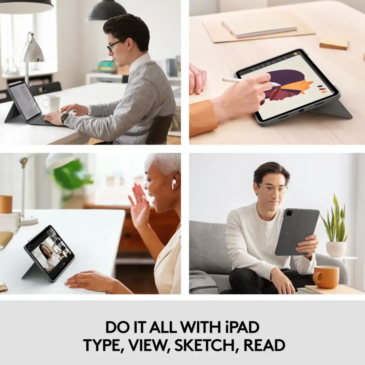 iPad Pro cover 11'' Logitech Grey (Nordic)