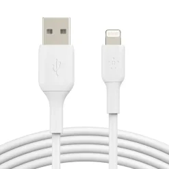 iPhone Oplader - Belkin BOOST CHARGE Lightning til USB-A Kabel 1M - Hvid