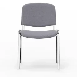 Iso stol, Grå med krom stoleben