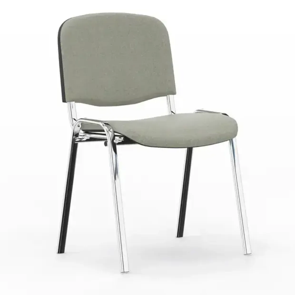 Iso stol, Grøn med krom stoleben