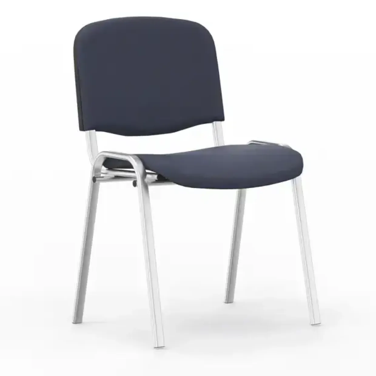 Iso stol, Mørk blå med alugrå stoleben