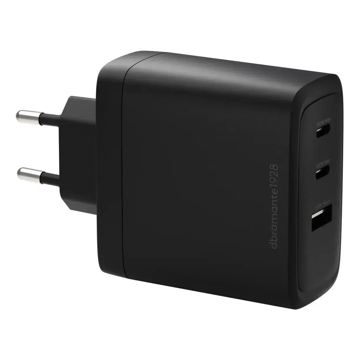 IT Charger - Dbramante1928 re-charge 2xUSB-C 100W + 1xUSB-A - Sort