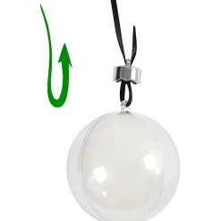 Julekugler Klar Plast - 5 cm - 10 stk