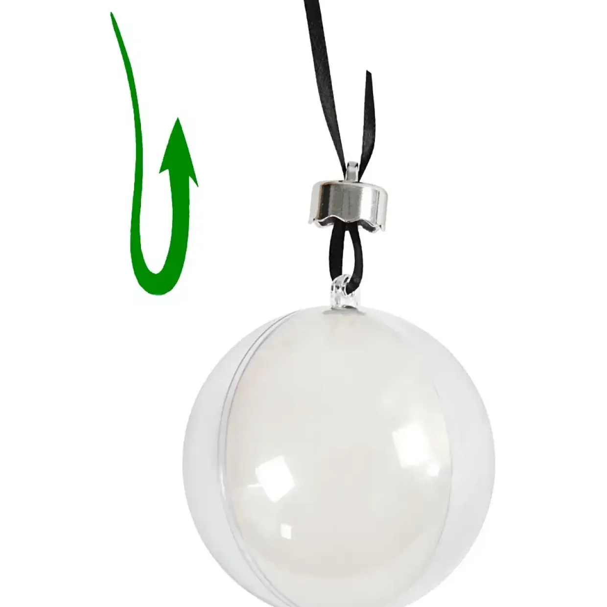 Julekugler Klar Plast - 5 cm - 10 stk