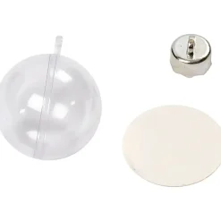 Julekugler Klar Plast - 5 cm - 10 stk