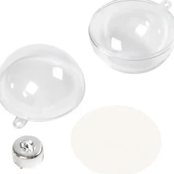 Julekugler Klar Plast - 5 cm - 10 stk