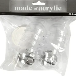Julekugler Klar Plast - 5 cm - 10 stk