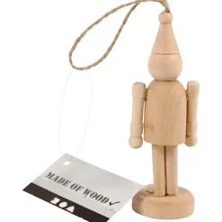 Julenisse - Figur nissehue H: 9 cm birk - 1stk.