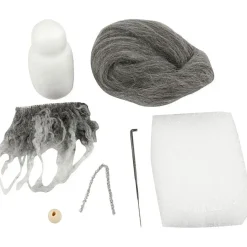 Julenisse - Kreativt minikit grå snudenisse