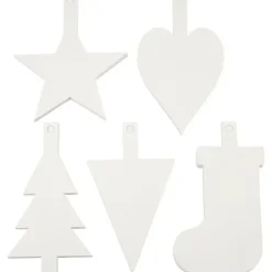 Juleophæng - 23,5–26,5 cm x 15,5–20,5 cm - Hvid 400 g - 100 stk