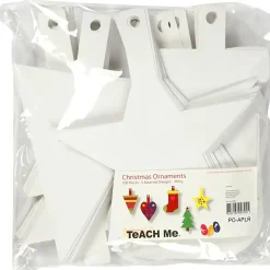 Juleophæng - 23,5–26,5 cm x 15,5–20,5 cm - Hvid 400 g - 100 stk