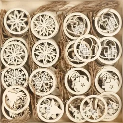 Juleophæng diameter 8 cm tykkelse 0,3 cm krydsfiner | 144 stk.