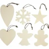 Juleophæng størrelse 9-11 cm tykkelse 4 mm krydsfiner | 90 stk.