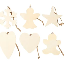 Juleophæng størrelse 9-11 cm tykkelse 4 mm krydsfiner | 90 stk.