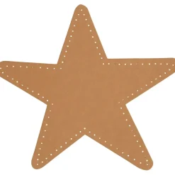 Julestjerne diameter 17 cm tykkelse 0,55 mm natur - 4 stk.