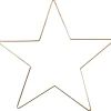 Julestjerne - Metalophæng 30 cm - Guld