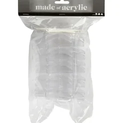 Julestjerner - Deko højde 10 cm transparent - 5 stk
