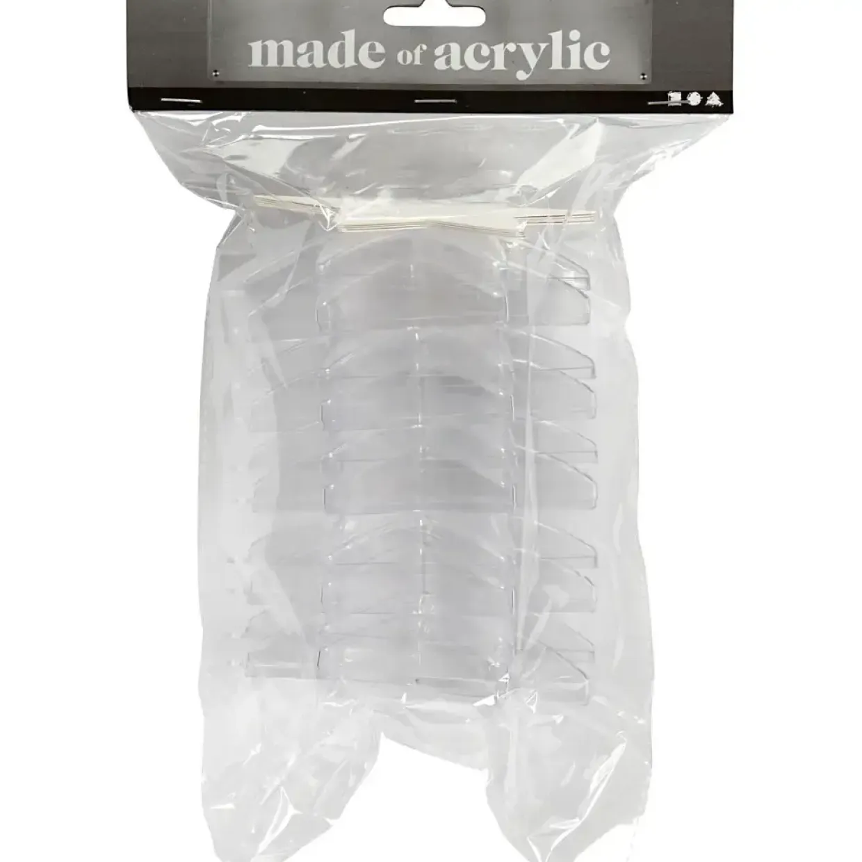 Julestjerner - Deko højde 10 cm transparent - 5 stk