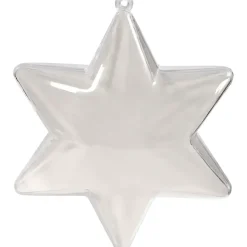 Julestjerner - Deko højde 10 cm transparent - 5 stk