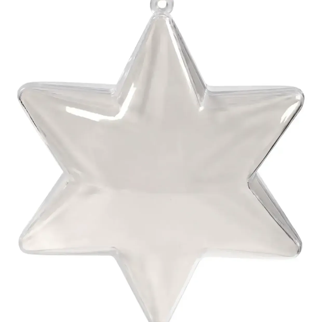Julestjerner - Deko højde 10 cm transparent - 5 stk