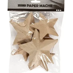Julestjerner - dia. 7,5+10+12,5 cm - 6 stk