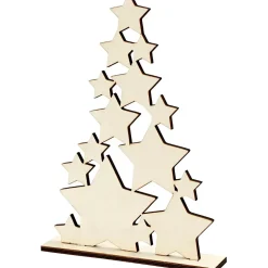 Julestjerner som juletræ - H29,8 cm B21,5 cm D4 cm