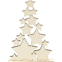 Julestjerner som juletræ - H29,8 cm B21,5 cm D4 cm