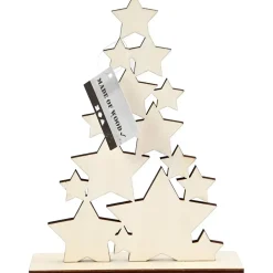 Julestjerner som juletræ - H19,6 cm B14,9 cm D4 cm