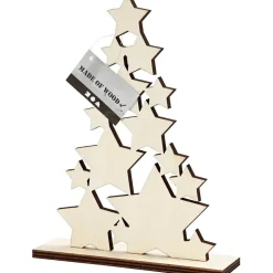 Julestjerner som juletræ - H19,6 cm B14,9 cm D4 cm