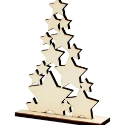 Julestjerner som juletræ - H19,6 cm B14,9 cm D4 cm