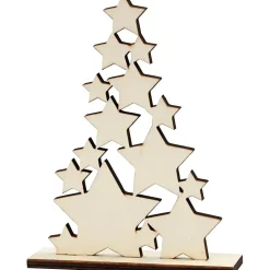 Julestjerner som juletræ - H19,6 cm B14,9 cm D4 cm