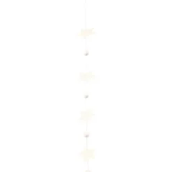 Julestjerner størrelse 7,3+10 cm 240 gram hvid karton assorteret - 40 stk