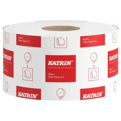 Jumborulle, Katrin 106101 Classic, 2-lags, hylse, 60mm, mini, 200m, hvid, 1600 ark - 12 stk