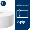 Jumborulle Tork Advanced 120272 2-lags hylse 59 mm midi 360 meter hvid | 1.800 ark - 6 stk