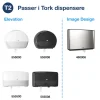 Jumborulle Tork 110253 - 2-lags hylse 59mm mini 170 m hvid - 12 stk