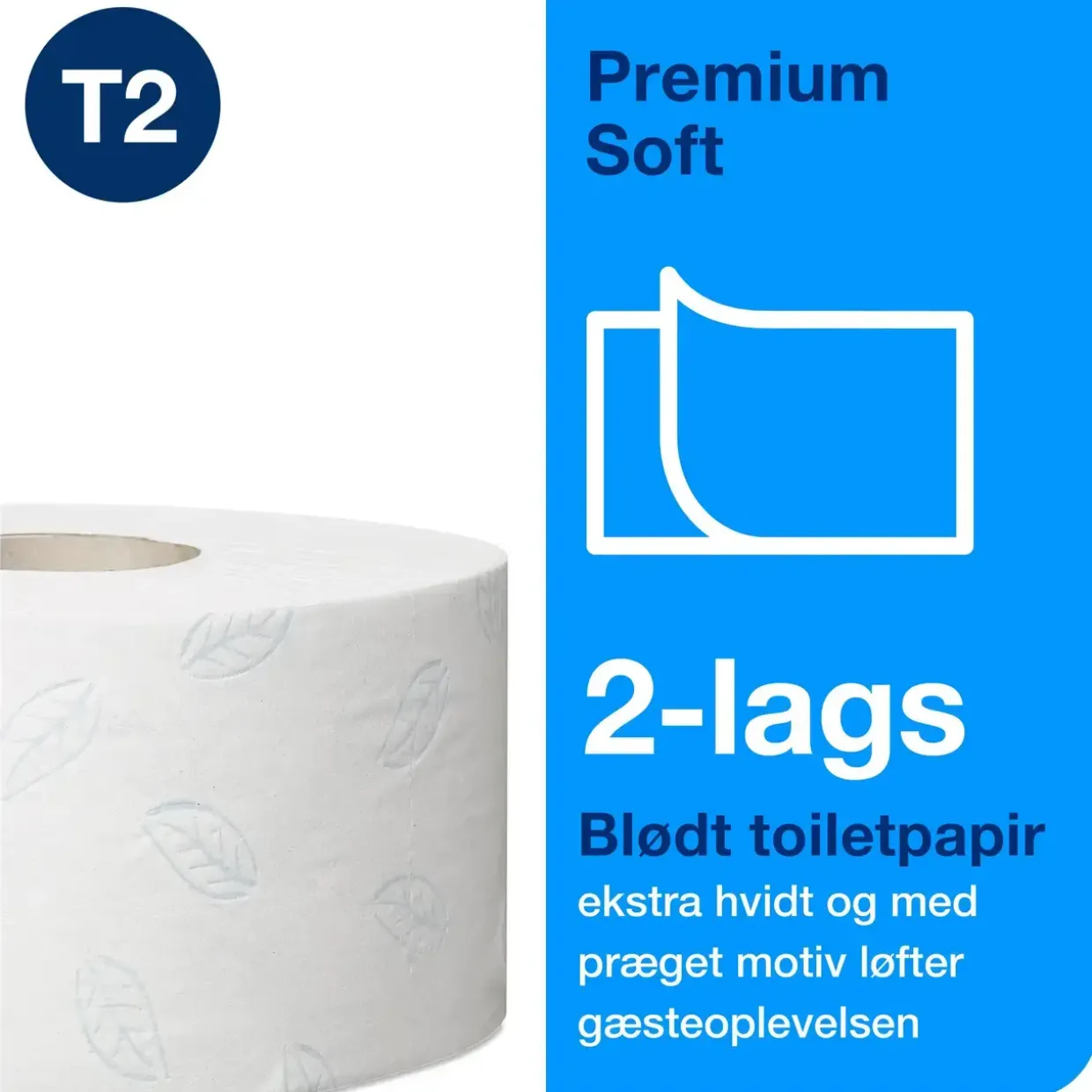 Jumborulle Tork 110253 - 2-lags hylse 59mm mini 170 m hvid - 12 stk