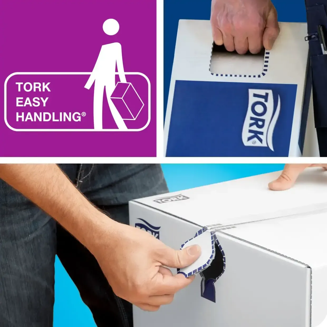 Jumborulle - Tork 110273 - 2-lags - 360 m - Hvid - 6 stk.