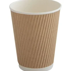 Kaffebæger - ABENA Gastro - 360 ml - Ø9 cm - Brun - Ripple wall - 500 stk