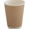 Kaffebæger - 11 cm Ø9 cm 36 cl, 40 cl brun pap | PE - 500 stk