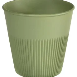 Kaffebæger, Duni Hot Stripes, 8,5cm, Ø8,9cm, 24 cl, grøn, PP - 240 stk